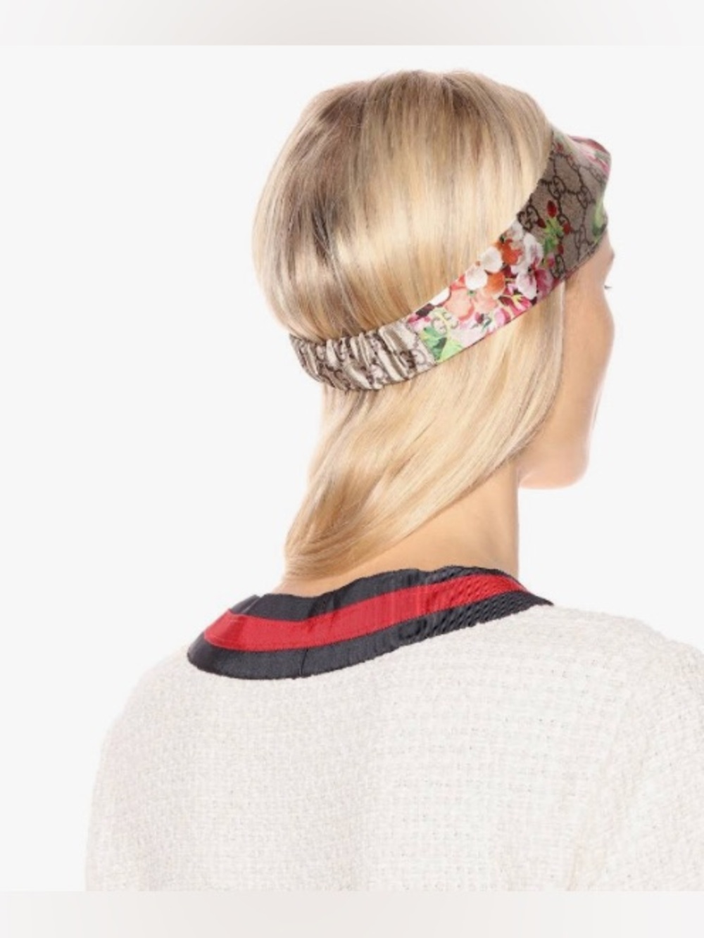 Authentic Gucci Women's Floral Blooms silk Headwrap - Picture 2 of 4